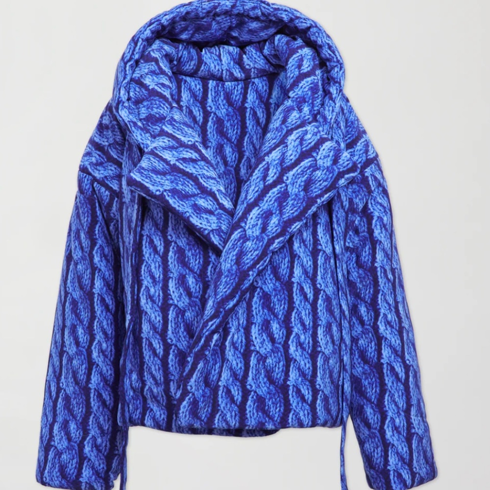 Brand New NORMA KAMALI - Hooded Sleeping Bag Coat Short - Picture 8 of 8